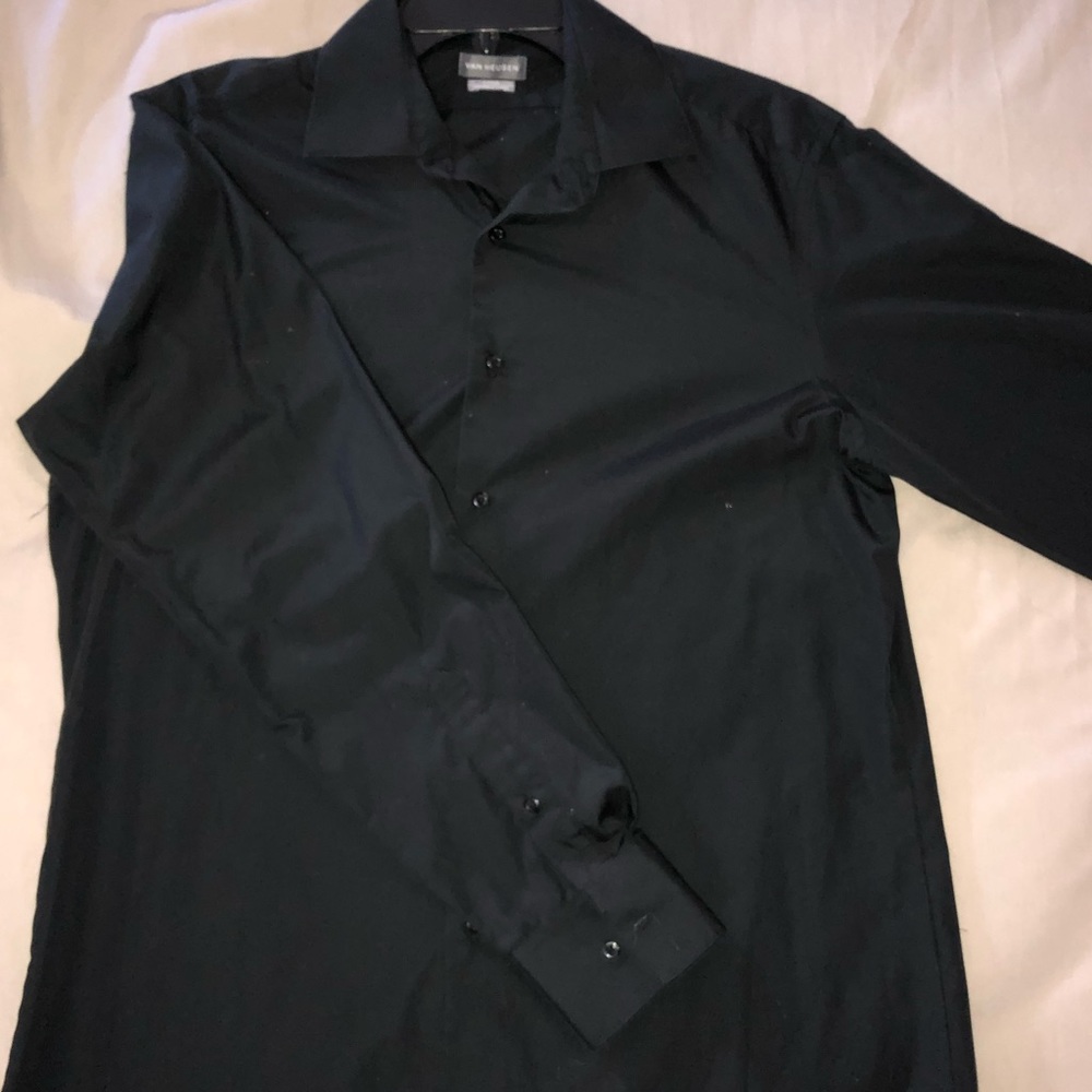 Black button down shirt